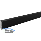 SIMAUSROM Schrankrohr Nano, Aluminium schwarz, auf Ma� geschnitten