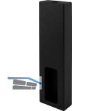 Nano Rohrtr�ger Endst�ck zu Schrankrohr, Messing schwarz