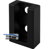 Nano Rohrtr�ger Endst�ck Wandmontage zu Schrankrohr, Messing schwarz