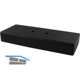 Dekorfu� Breite 40 mm, L�nge 200 mm, Edelstahl/schwarz