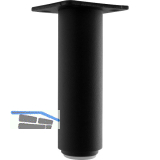 Dekorfu� Fu� � 30 mm, L�nge 120 mm, Aluminium schwarz