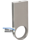 SIMAUSROM Schrankrohrlager Mittelst�ck rund 25 mm Edelstahl