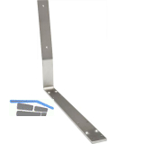 SIMAUSROM Bankkufen-Traverse mit Lehne Edelstahl geb�rstet