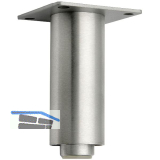 Dekorfu� Fu� � 40 mm, L�nge 160 mm, Aluminium geb�rstet