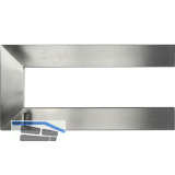 Nano Garderobenb�gel links, B:300mm, H:150mm Edelstahl geb�rstet