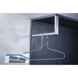 Cato Garderobenb�gel B:300mm, H:150mm Edelstahl geb�rstet