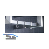 Edelstahlrohr Nano L�nge 600 mm, 25 x 10 mm, Edelstahl geb�rstet