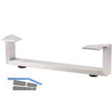 SIMAUSROM M�belkufe Regular 400 x 100 mm Edelstahl geb�rstet