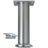 Dekorfu� Fu� � 40 mm, L�nge 120 mm, Fu�teller, Aluminium geb�rstet