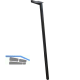 M�belfu� Square 20 x 20 x 710 mm, Stahl schwarz matt