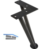 SIMAUSROM Haarnadelfu� 180 mm Schwarzstahl schutzlackiert