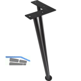 SIMAUSROM Haarnadelfu� 360 mm Schwarzstahl