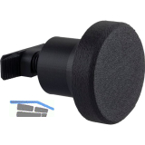 Mantelhaken Saton zu Akustikpaneel, � 50 mm, Kunststoff schwarz