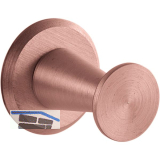 Mantelhaken Medellot Platte � 30, Tiefe 33, Aluminium kupferfarbig lackiert