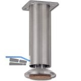 Dekorfu� Fu� � 35 mm, L�nge 190 mm, Edelstahl geb�rstet