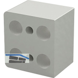 DISTACUBE� Distanzklotz 25 mm, Aluminium Seidenwei�-matt