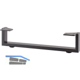 SIMAUSROM M�belkufe Regular 400 x 100 mm Stahl schwarz pulverbeschichtet