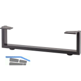 SIMAUSROM M�belkufe Regular 400 x 120 mm Stahl schwarz pulverbeschichtet