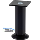 Dekorfu� Fu� � 30 mm, L�nge 100 mm, +10mm, Fu�teller, Aluminium schwarz matt