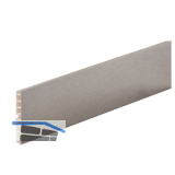 VOLPATO Sockelblende H: 120 mm L: 4000 mm Kunststoff Edelstahl Effekt geb�rstet