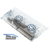 VOLPATO Zubeh�r-Set Sockelblenden 120 mm Kunststoff Edelstahl Effekt geb�rstet