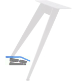 SIMAUSROM Tischkufe Stand Stahl wei�