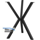 Tischgestell Etsi 3-Bein, � 675 mm, H�he 720 mm, Stahl schwarz strukturiert