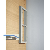 SERVETTO Kleiderlift Junior Distanzrahmen Kunststoff grau