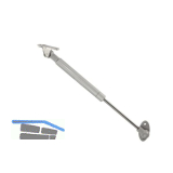 Hochstellst�tze Ella f�r Holz+ Alurahmenprofil breit Tragkraft 12kg silberfarbig