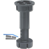 Abst�tzfu� f�r Mittelsteg, H verstellbar 150-200, Kunststoff schwarz