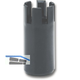 Abst�tzfu�-Verl�ngerung, erh�ht um 50mm, Kunststoff schwarz