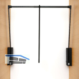 SERVETTO Kleiderlift Junior 440 - 610 mm schwarz/schwarz