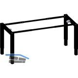 Sitz-Steh-Tischgestell 4-Leg Strong Fu�teil elektrisch h�henverstellbar schwarz