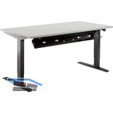 Kabelkanal abklappbar 871 - 1471 mm schwarz