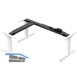 Tischgestell EVO Basic, 90� Winkelanwendung, elektrisch verstellbar, wei�