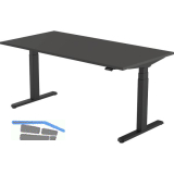 B�rotisch Evo, elektrisch verstellbar, schwarz, Platte 1800x800 Graphitgrau