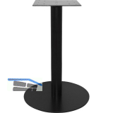 SOLIDO Platten-Tischgestell Helios R Stahl schwarz beschichtet