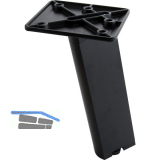 ALUMIS Dekorfu� Stair 250 x 32 mm, L�nge 250 mm, Aluminium, schwarz eloxiert