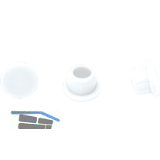 LAMELLO Clamex Abdeckkappen, Kunststoff RAL 9010 reinwei�, VPE 100