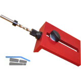 LAMELLO Bohrlehre Clamex-P14 , inkl. Spiralbohrer, Aluminium/Stahl