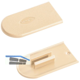 LAMELLO Cabineo Abdeckkappe, Kunststoff RAL 1015 hellelfenbein, VPE 100