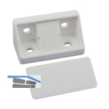 Schrankverbinder Universal, 21 x 21 x 44 mm, Kunststoff wei�