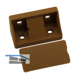 Schrankverbinder Universal, 21 x 21 x 44 mm, Kunststoff hellbraun