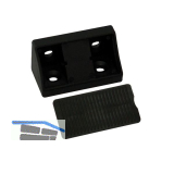 Schrankverbinder Universal, 21 x 21 x 44 mm, Kunststoff schwarz