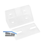 Schrankverbinder Universal, 21 x 21 x 44 mm, Kunststoff transparent