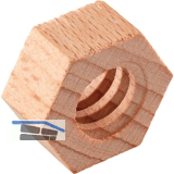 JOWE 6-Kant Mutter 24x12mm, Gewinde 15mm