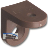 HENKE Schrankverbinder Corner 2, 23 x 23 x 24 mm, Kunststoff dunkelbraun