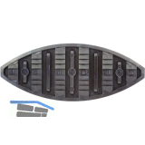 LAMELLO Haftlamellen-K 20, St�rke 4.5, Kunststoff schwarz, 250 St�ck