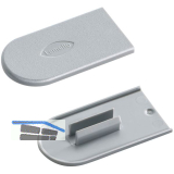 LAMELLO Cabineo Abdeckkappe, Kunststoff RAL 7040 fenstergrau, VPE 100