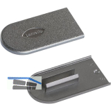 LAMELLO Cabineo Abdeckkappe, Kunststoff Metalloptik Stahl dunkel, VPE 100